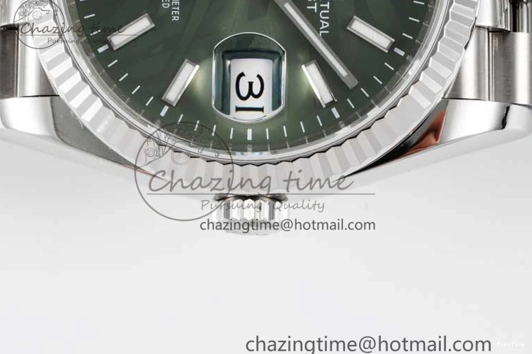 MiroTime 1227 Youthful DateJust 36 SS 116234 VSF 1:1 Best Edition 904L Steel Green Leaf Dial on Jubilee Bracelet VS 2056